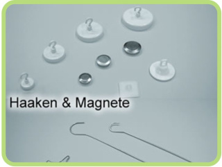 Haken und Magnete