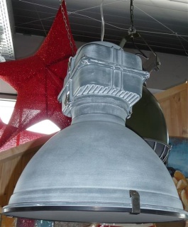 Ceiling Industrielampe, 45cm, hellblau/grau