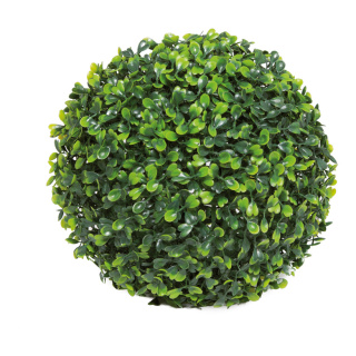 Buchsbaumkugel Kunststoff, einiteilig     Groesse: Ø 20cm    Farbe: grün