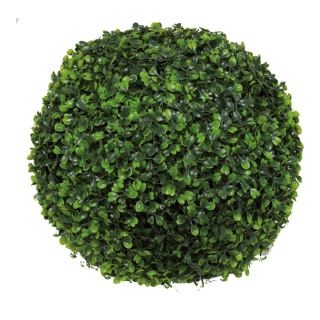 Buchsbaumkugel Kunststoff, einiteilig     Groesse: Ø 30cm    Farbe: grün