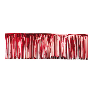 Fadenvorhang Metallfolie Größe:50x500cm,  Farbe: rot