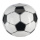 Fußball aufblasbar, Plastik     Groesse: Ø 60cm    Farbe: schwarz/weiß