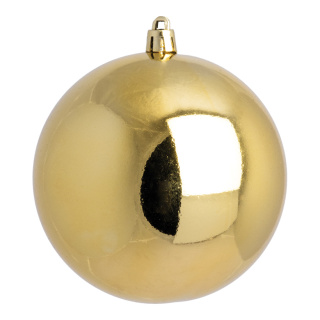 Weihnachtskugel, gold glänzend  Abmessung: Ø 10cm