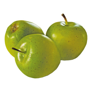 Apples 3pcs./bag, plastic     Size: Ø 8cm    Color: light green