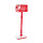 Boîte aux lettres en tôle North pole express mail Color: rouge/blanc Size: 107x34cm