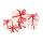 Geschenkpäckchenset 9-tlg., 3 Größen, Styrofoam/Folie     Groesse:9x9x3cm, 11x7x4cm, 15x10x3cm    Farbe:weiß/rot