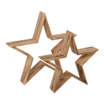 Wooden stars 2 pieces - Material:  - Color:...