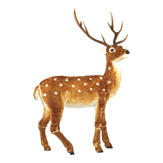 Deer  - Material: sectional hard foam material fake fur - Color: brown/white - Size:  X 110x170cm