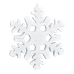 Flocon de neige  polystyrène (avec attache) Color:...