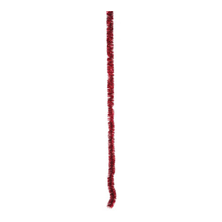 Tinselgirlande Folienstärke: 6 PLY     Groesse:Ø 15cm, 300cm    Farbe:rot   Info: SCHWER ENTFLAMMBAR