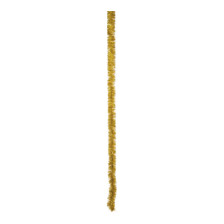 Tinselgirlande Folienstärke: 6 PLY Abmessung: Ø 5cm, 200cm Farbe: gold