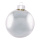 Weihnachtskugeln, silber glänzend, 6 St./Blister, aus Glas Größe: Ø 8cm, Farbe: silber   #