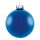 Weihnachtskugeln, blau matt, 6 St./Blister, aus Glas Größe: Ø 6cm, Farbe: mattblau   #
