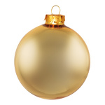 Christmas balls, gold matt, made of glass, 6...
