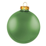 Weihnachtskugeln, grün matt, 6 St./Blister, aus Glas,...