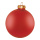 Weihnachtskugeln, rot matt, 6 St./Blister, aus Glas Größe: Ø 6cm, Farbe: mattrot   #
