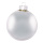 Weihnachtskugeln, silber matt, 6 St./Blister,  aus Glas Größe: Ø 6cm, Farbe: mattsilber   #