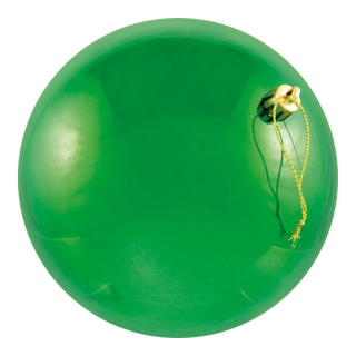 Christmas ball green 12pcs./blister - Material: seamless shiny - Color: shiny green - Size: Ø 6cm