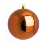 Boule de Noël cuivre  brillant plastique Color:...