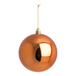Boule de Noel  sans soudure brillant Color: cuivre Size: Ø 10cm