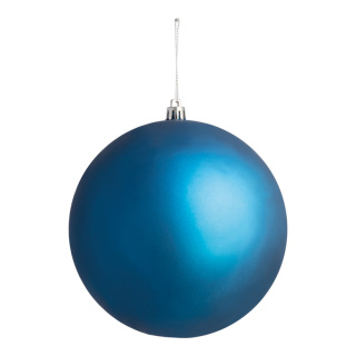 Weihnachtskugel, mattblau, nahtlos, matt, Größe:Ø 14cm,  Farbe: mattblau