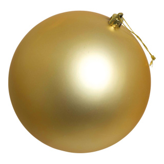 Weihnachtskugel, mattgold, nahtlos, matt, Größe:Ø 14cm,  Farbe: mattgold