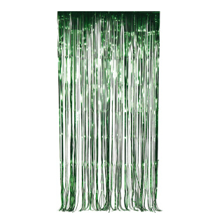 Fadenvorhang Metallfolie Größe:100x200cm,  Farbe: grün