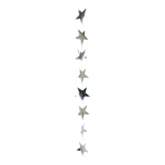 Foil star chain, 12-fold, metal foil, Size:;ca. Ø 9cm,...