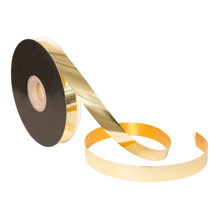 Geschenkband 110-120my, PP-Kunststoff     Groesse:19mm breit, 90m    Farbe:gold