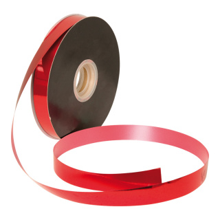 Geschenkband 110-120my, PP-Kunststoff Größe:19mm largeur, 90m,  Farbe: rot