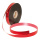 Ruban cadeau  110-120my plastique-PP Color: rouge Size: 19mm breit X 90m