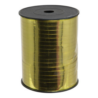 Geschenkband 110-120my, PP-Kunststoff     Groesse:5mm breit, 450m    Farbe:gold