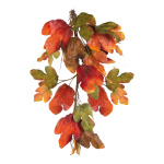 Kastanienblattzweig,  Größe:  Farbe: orange/braun