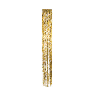 Tinsel hanger round  - Material: metal foil - Color: gold - Size: Ø 28cm X 250cm