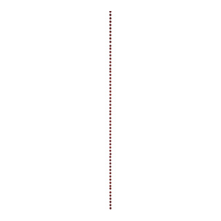 Perlenkette hochglänzend, PVC Größe:Ø 2cm, 270cm,  Farbe: rot
