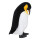 Pinguin Kopf gesenkt, Styropor     Groesse:27x12cm    Farbe:schwarz/weiß