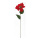 Poinsettia sur tige  soie artificielle Color: rouge/vert Size: Ø 20cm X 70cm