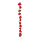 Guirlande poinsettia 12x soie artificielle Color: rouge/vert Size:  X 180cm