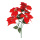 Bouquet de poinsettia 5x soie artificielle Color: rouge/vert Size: Ø 20cm X 50cm