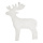 Reindeers pack of 10 pcs. - Material: from 2cm snow mat flame retardent - Color: white - Size: Ø 29cm