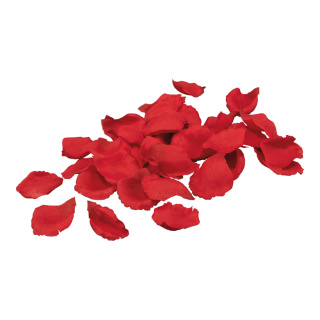 Rosenblütenblätter 60Stck./Btl., Polyester     Groesse: Ø 5cm    Farbe: rot