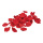 Rose petals 60pcs./bag, polyester     Size: Ø 5cm    Color: red