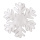 Schneeflocke aus 2cm Schneematte     Groesse:Ø 17cm    Farbe:weiß   Info: SCHWER ENTFLAMMBAR