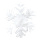Schneeflocke aus 2cm Schneematte Abmessung: Ø 41cm Farbe: weiß