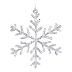 Snowflake  - Material: with hanger plastic - Color: clear...