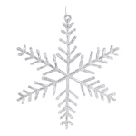 Snowflake  - Material: with hanger plastic - Color: clear...