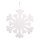 Flocon de neige  avec suspension mousse enneigé Color: blanc Size:  X 30cm