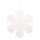 Flocon de neige  avec suspension mousse enneigé Color: blanc Size:  X 30cm