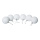 Snowballs 6pcs./blister - Material: with hanger styrofoam - Color: white - Size: Ø 6cm