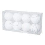 Snowballs 8pcs./blister - Material: with hanger styrofoam...